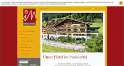Desktop Screenshot of hotelalpenland.com
